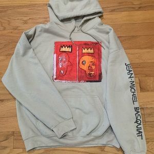 Jean Michel Basquiat beige hoodie size L